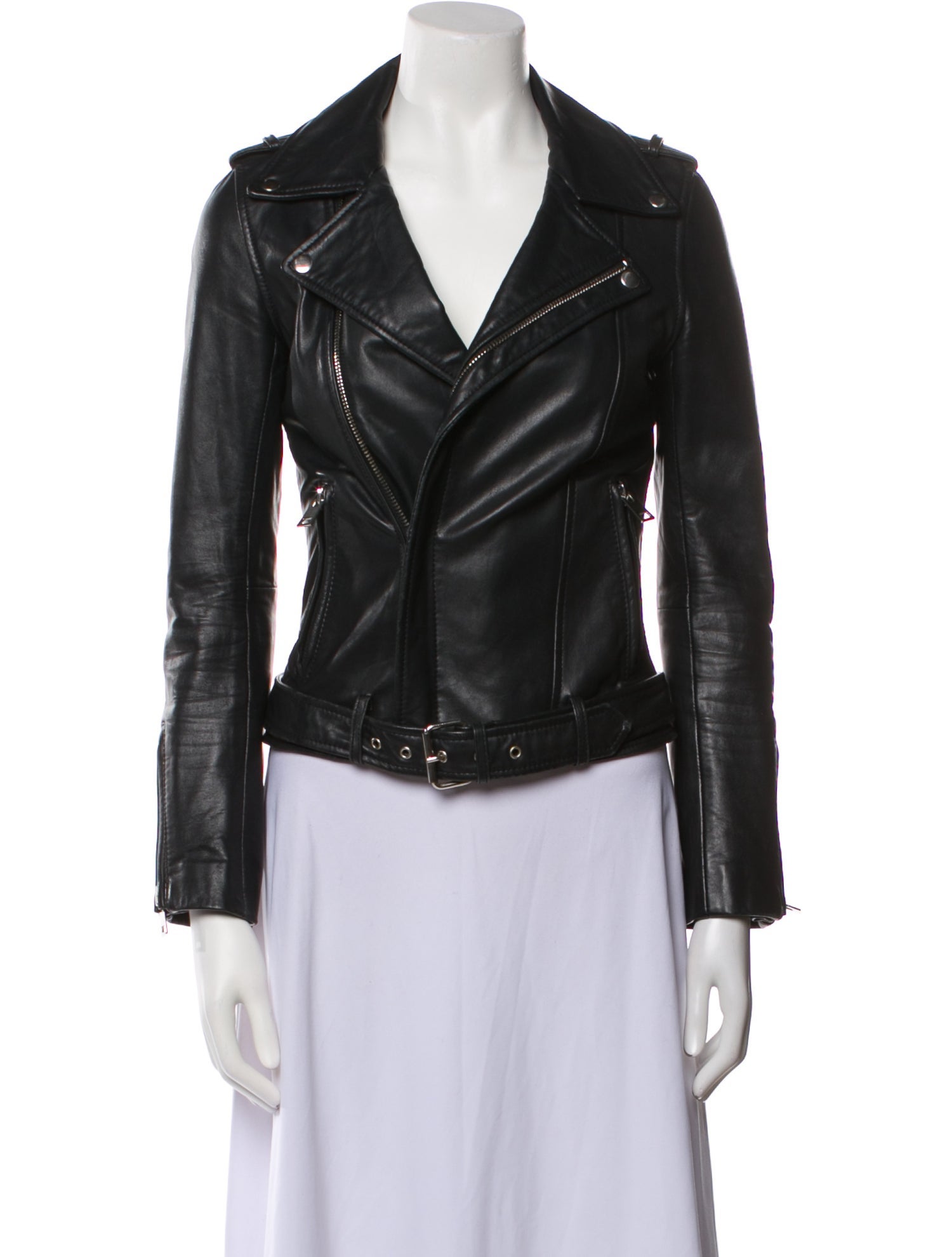 Maje Leather Biker Jacket