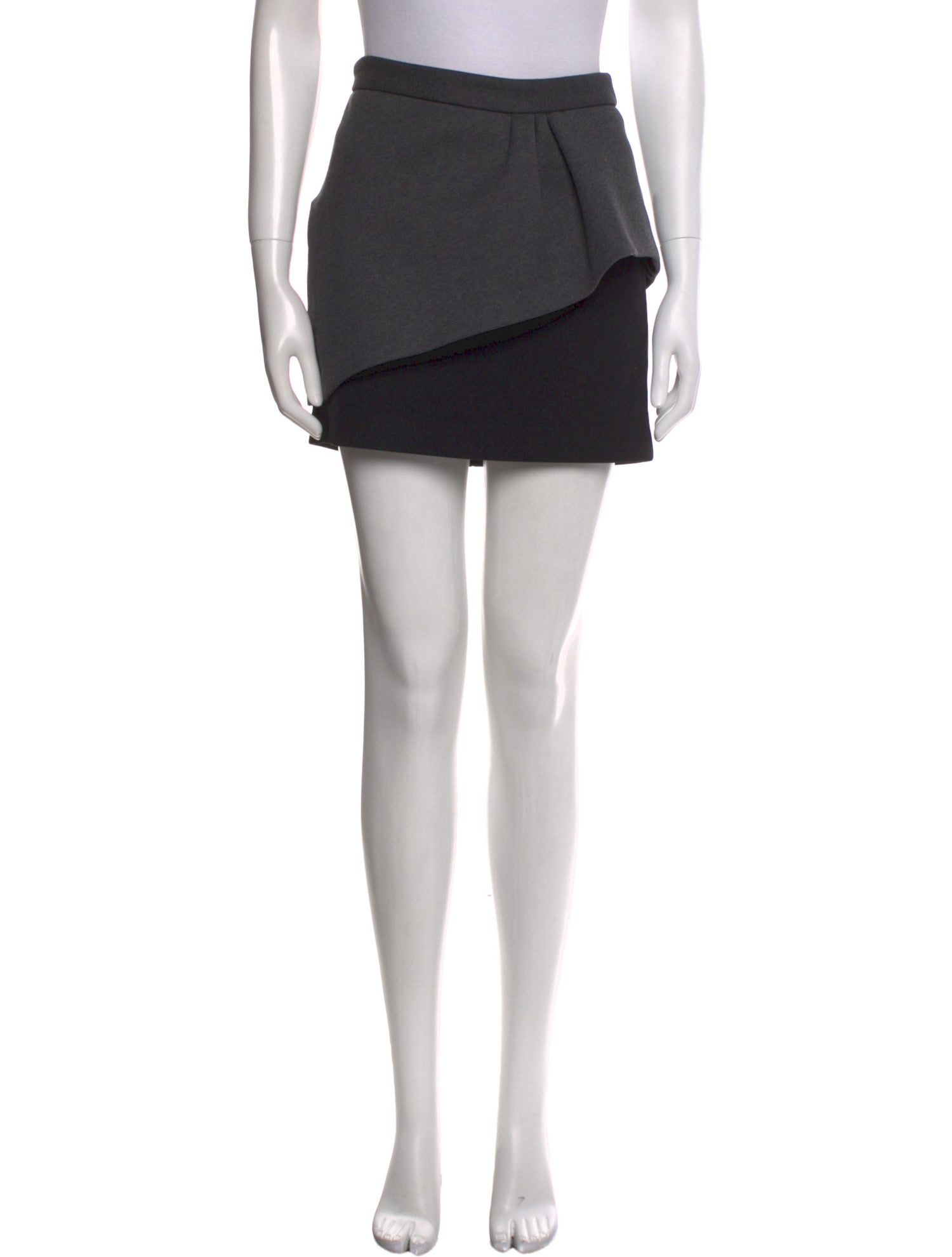 Maje Pleated Accents Mini Skirt
