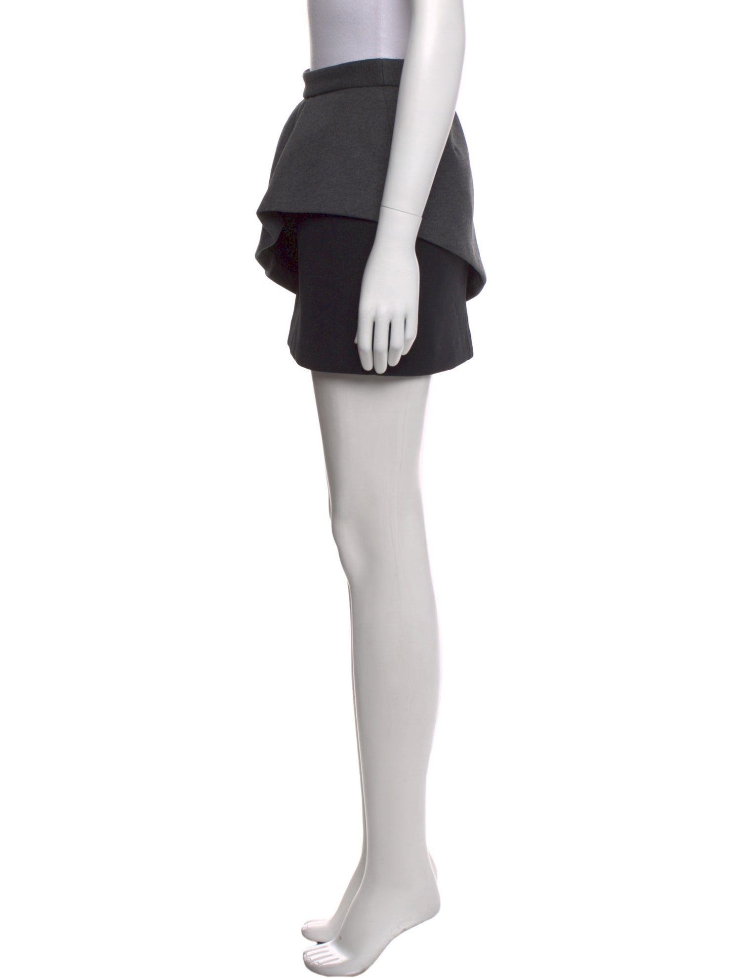 Maje Pleated Accents Mini Skirt