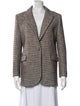 Maje Houndstooth Print Blazer