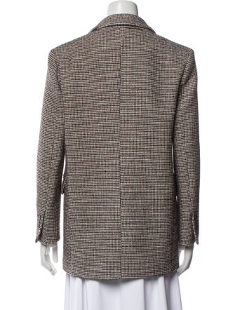Maje Houndstooth Print Blazer