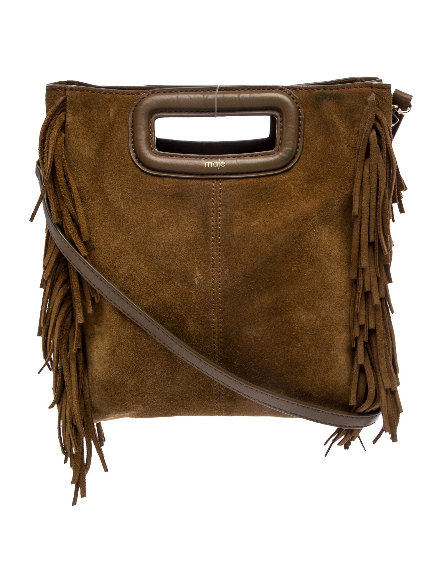 Maje Suede Crossbody Bag