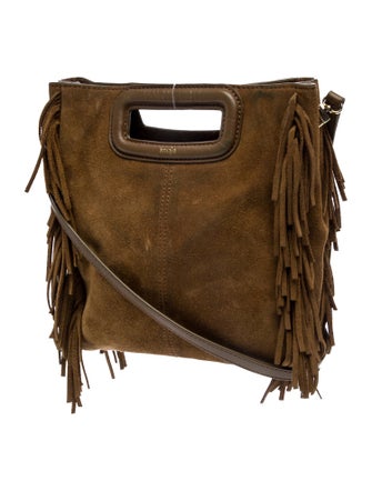Maje Suede Crossbody Bag