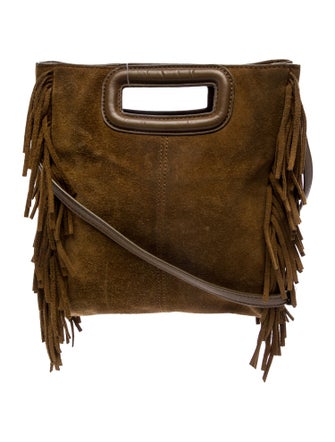 Maje Suede Crossbody Bag
