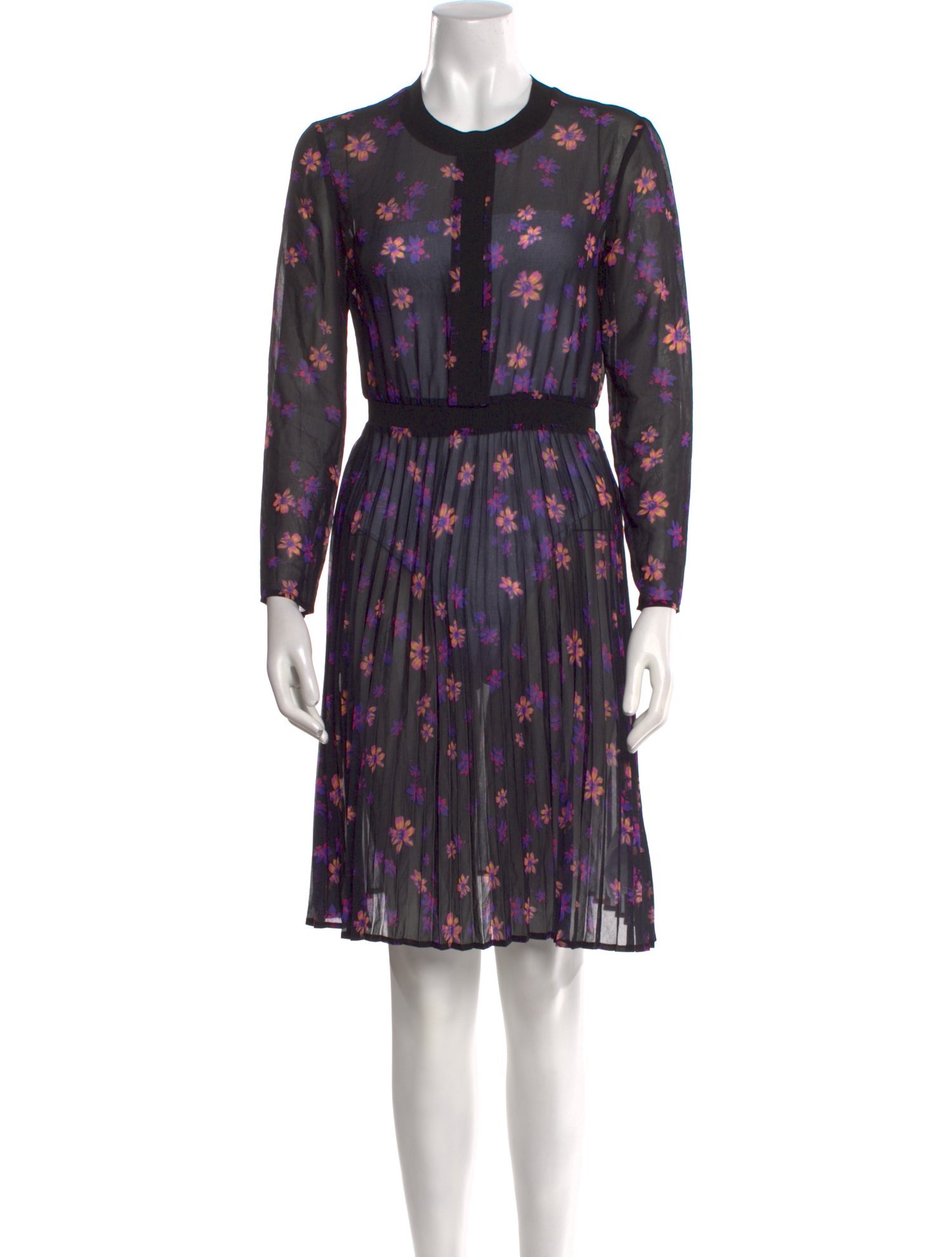 Maje Printed Knee-Length Dress