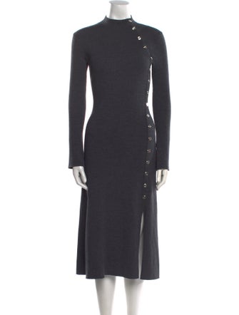 Maje Wool Midi Length Dress