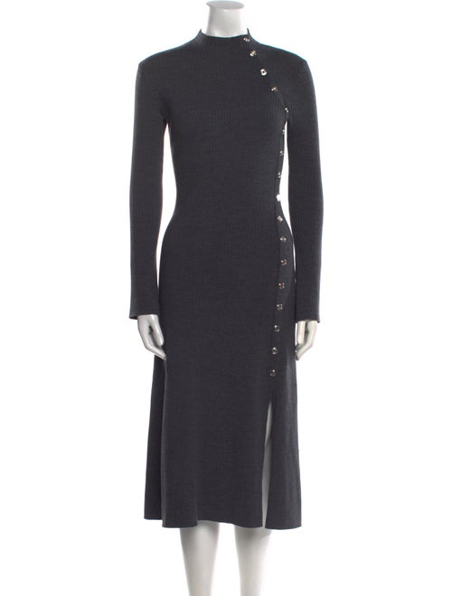 Maje Wool Midi Length Dress