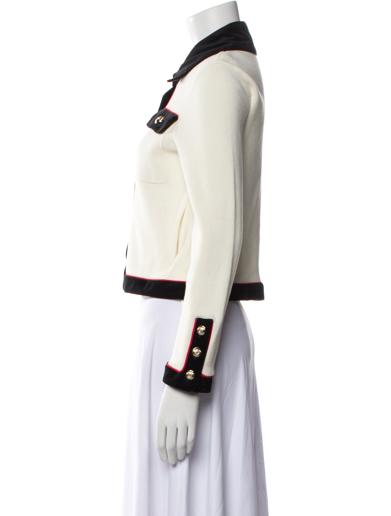 Maje Colorblock Pattern Crew Neck Sweater