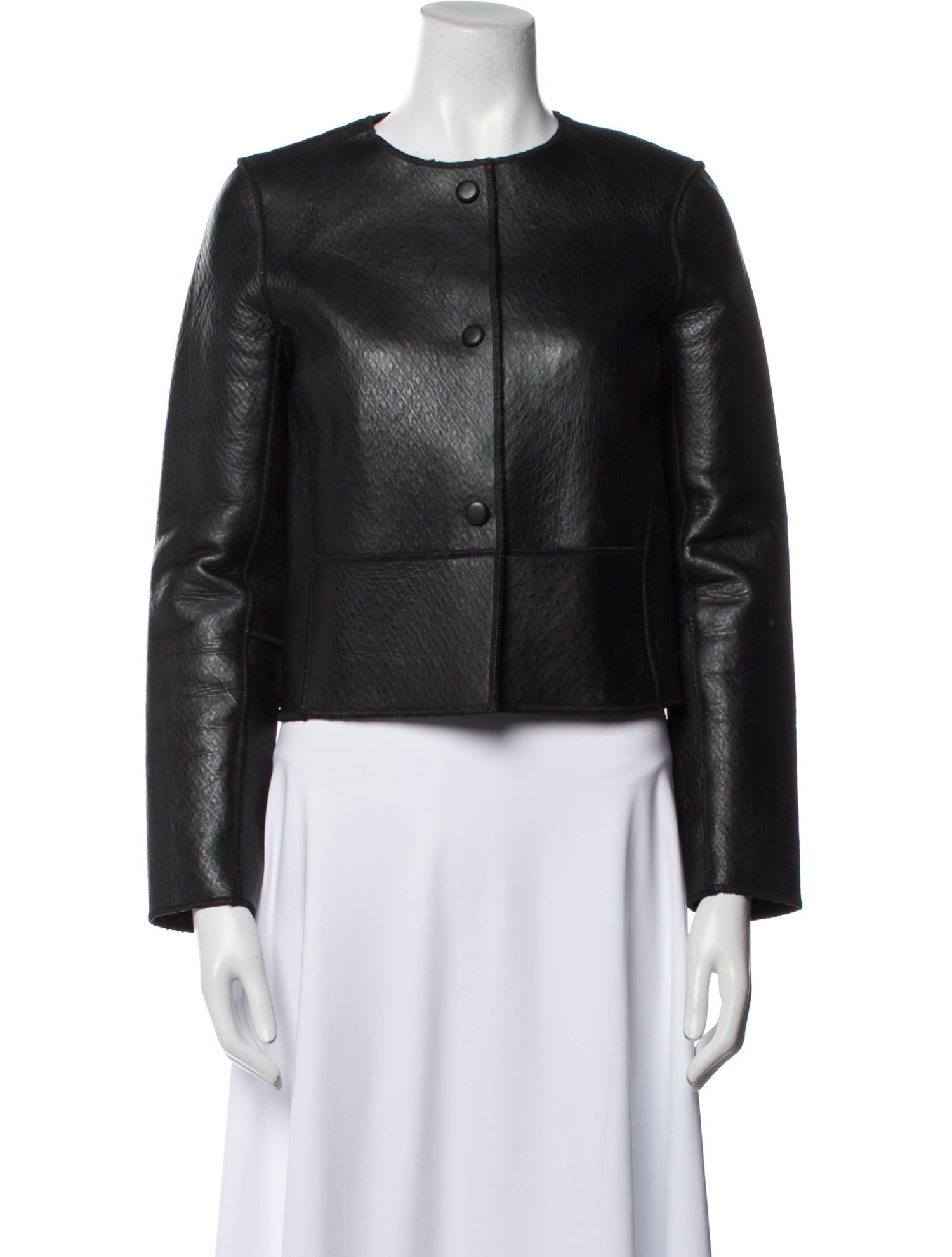 Maje Leather Evening Jacket