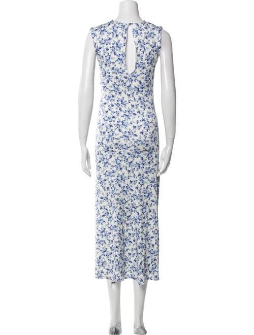 Maje Floral Print Long Dress