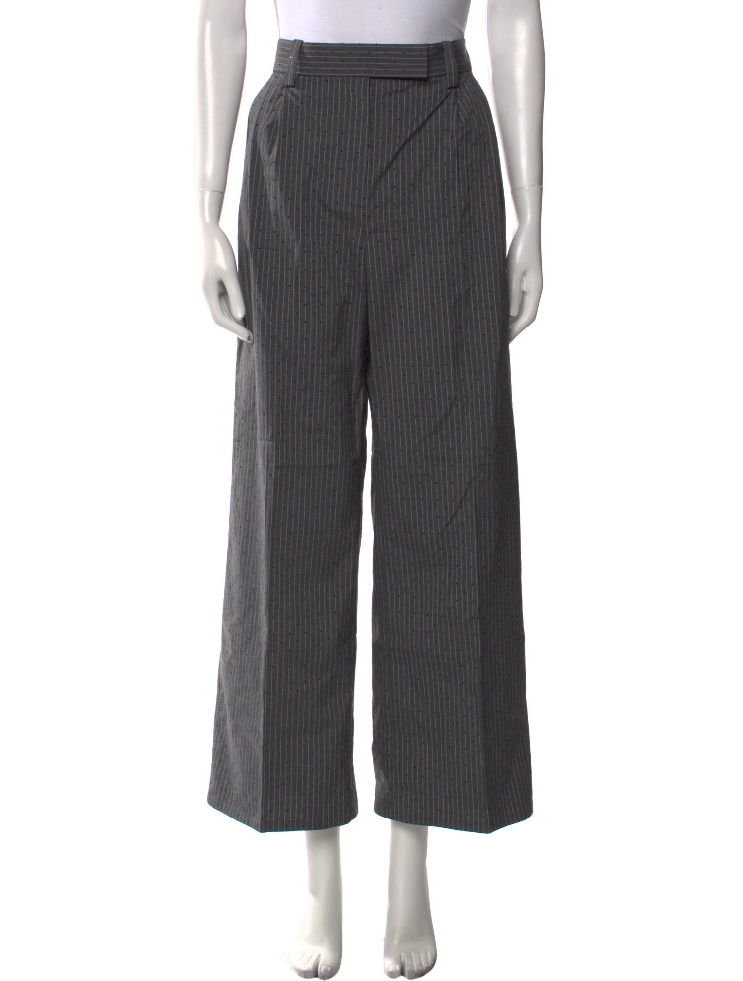 Maje Striped Wide Leg Pants