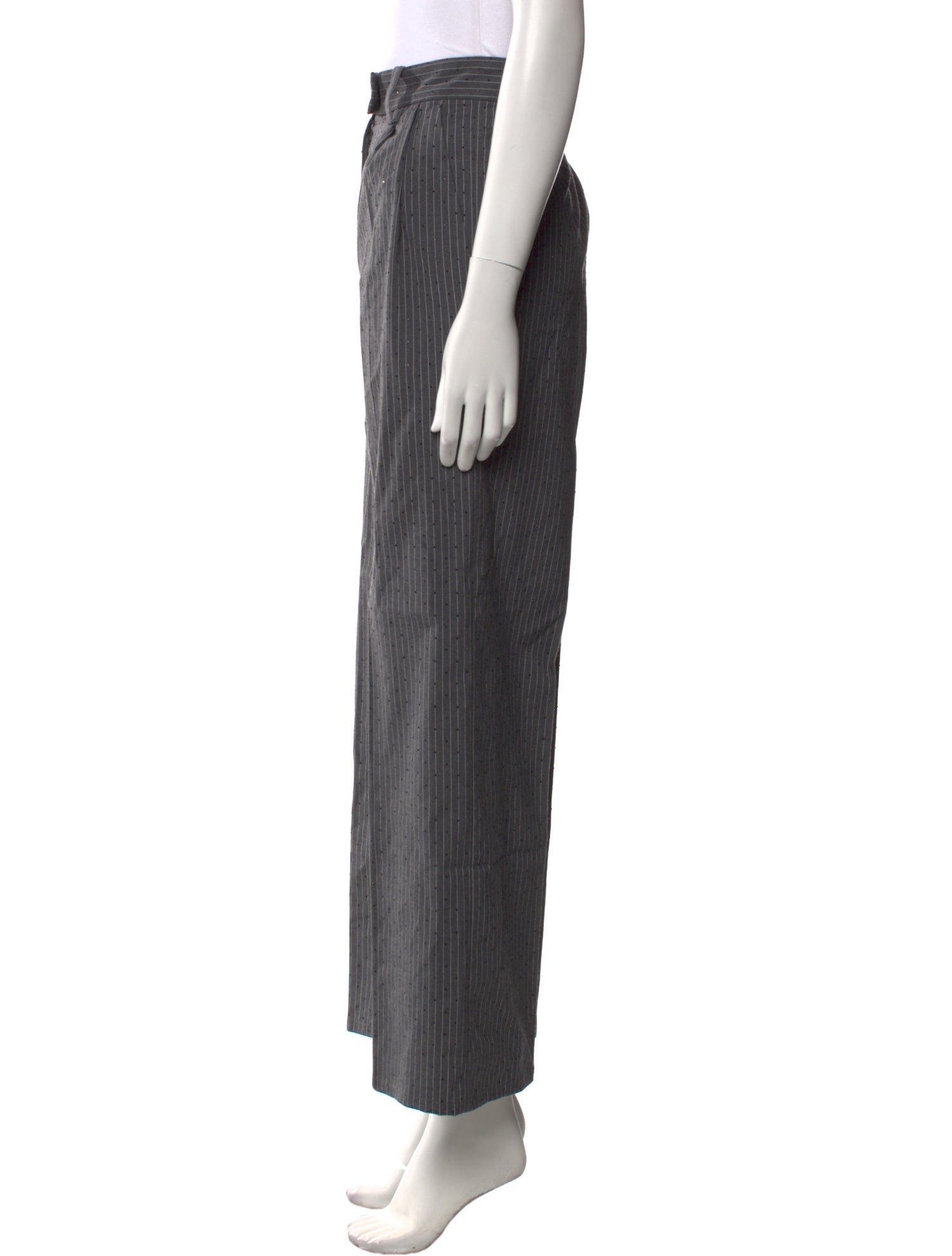 Maje Striped Wide Leg Pants