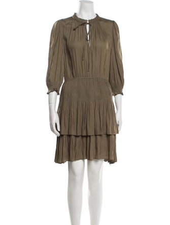 Maje Crew Neck Mini Dress