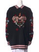 Maje Floral Print V-Neck Sweater