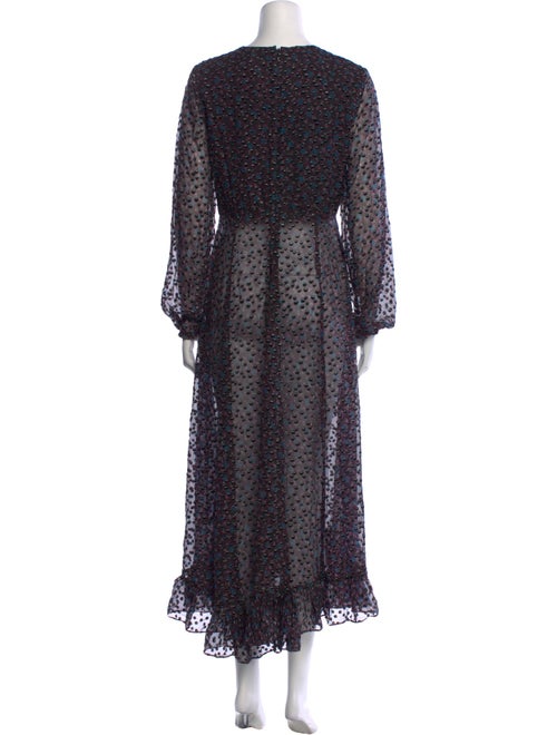 Maje Floral Print Long Dress