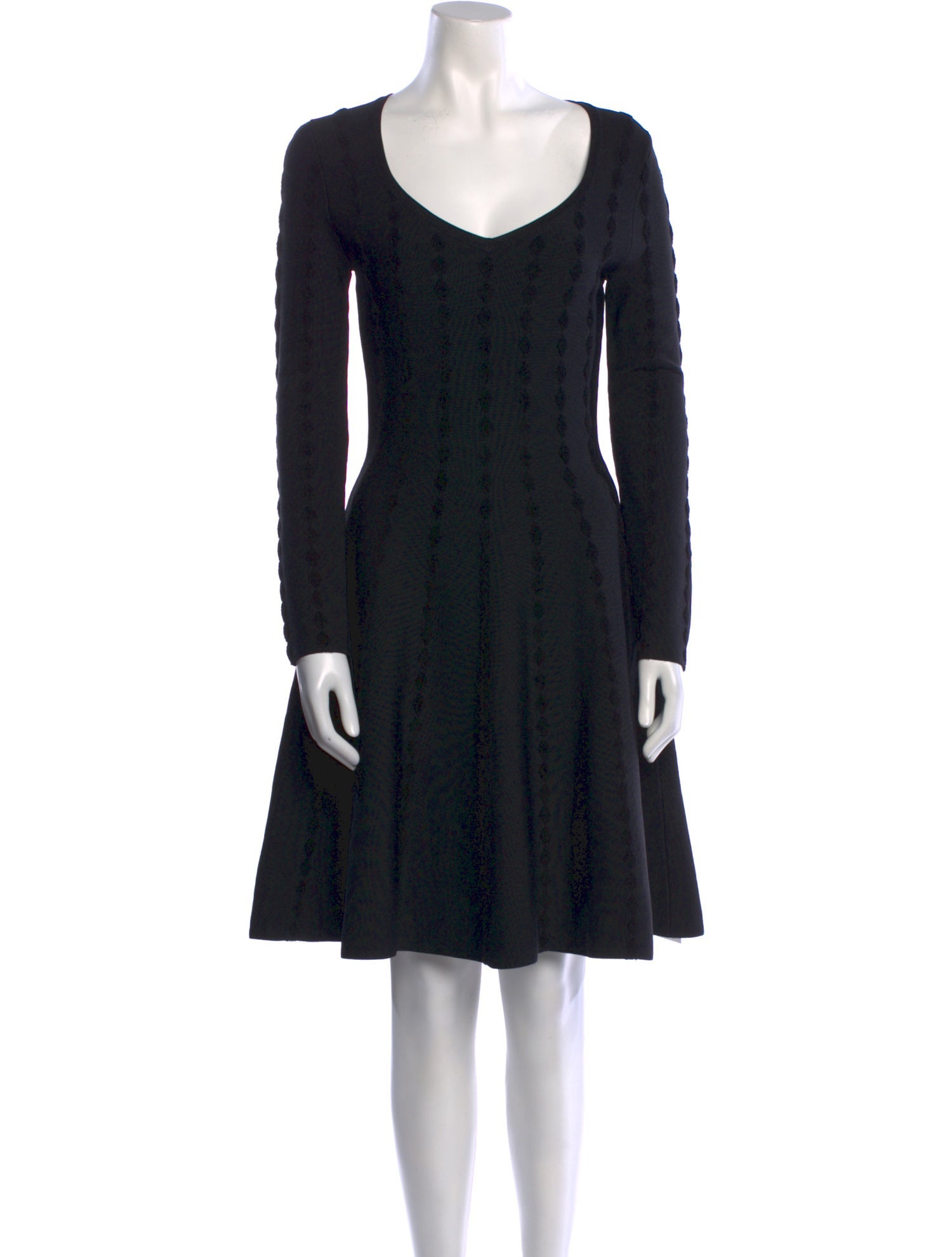 Maje V-Neck Knee-Length Dress