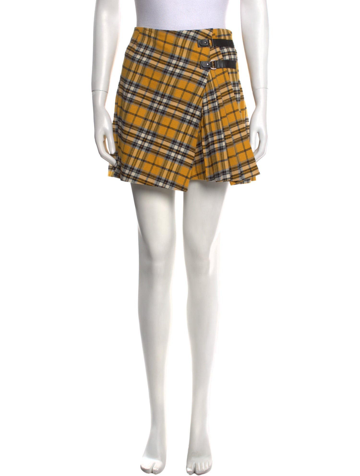 Maje Plaid Print Mini Skirt w/ Tags
