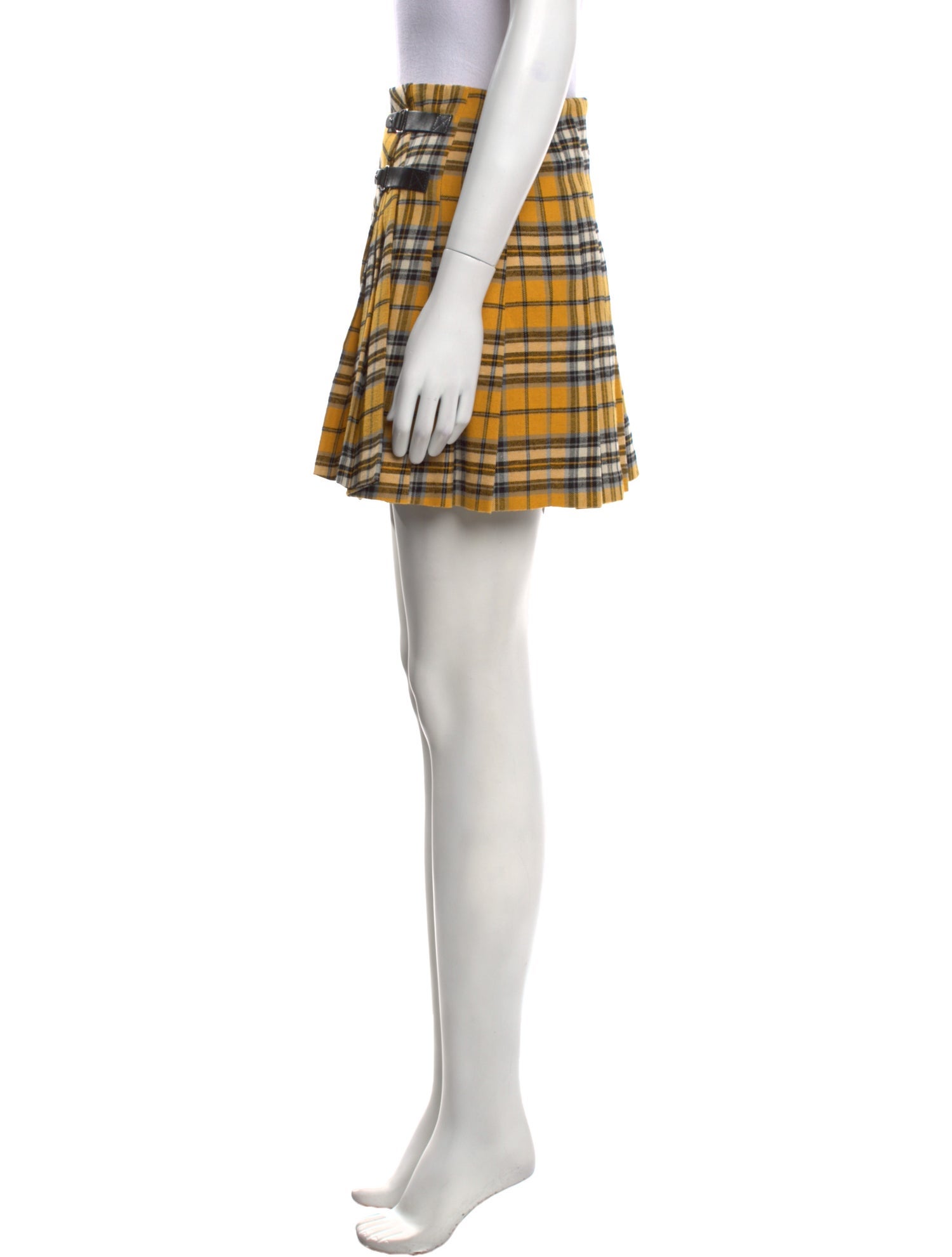 Maje Plaid Print Mini Skirt w/ Tags