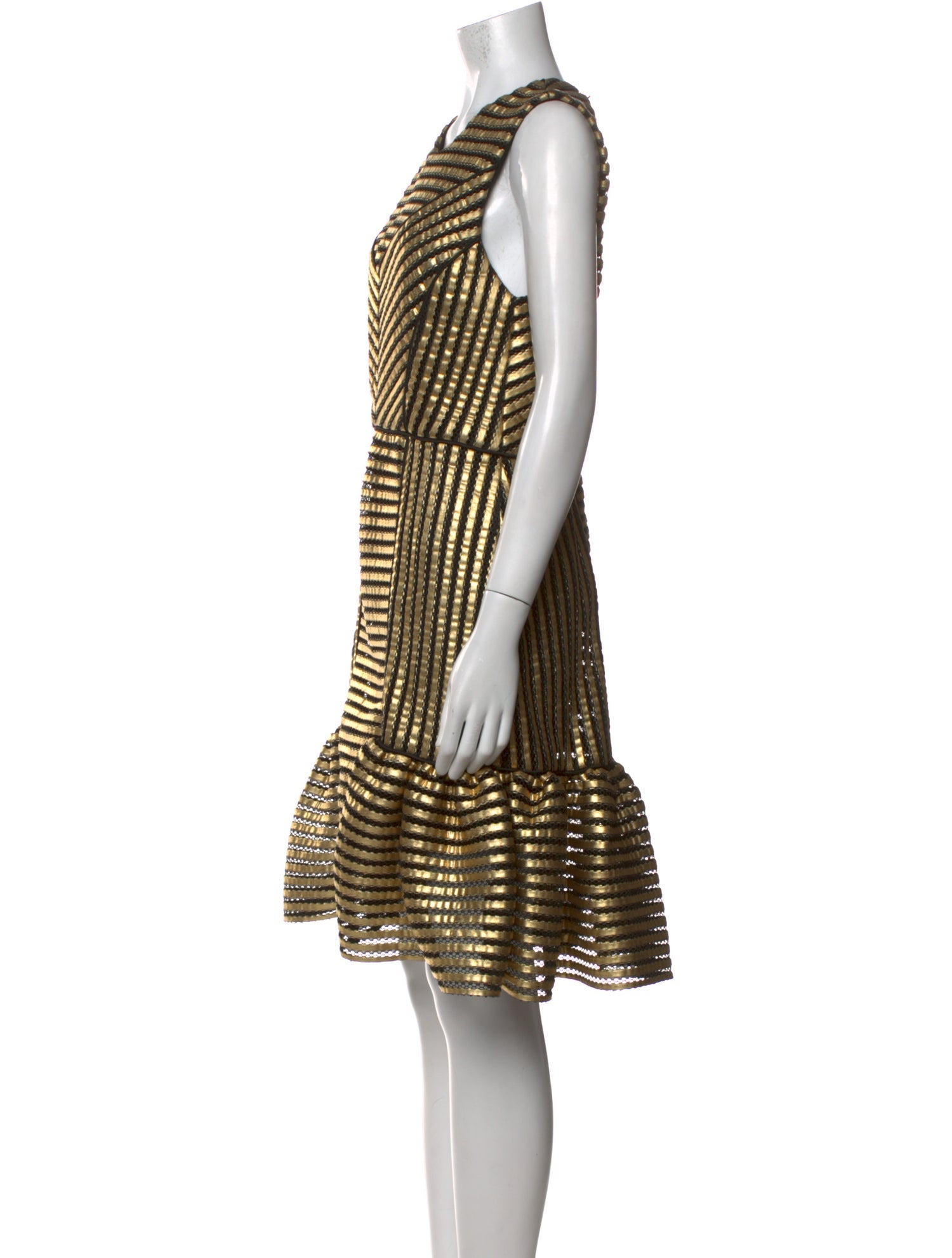 Maje Striped Knee-Length Dress w/ Tags