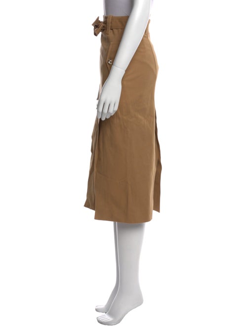 Maje Pleated Accents Midi Length Skirt