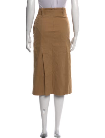 Maje Pleated Accents Midi Length Skirt