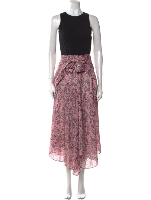 Maje Printed Long Dress