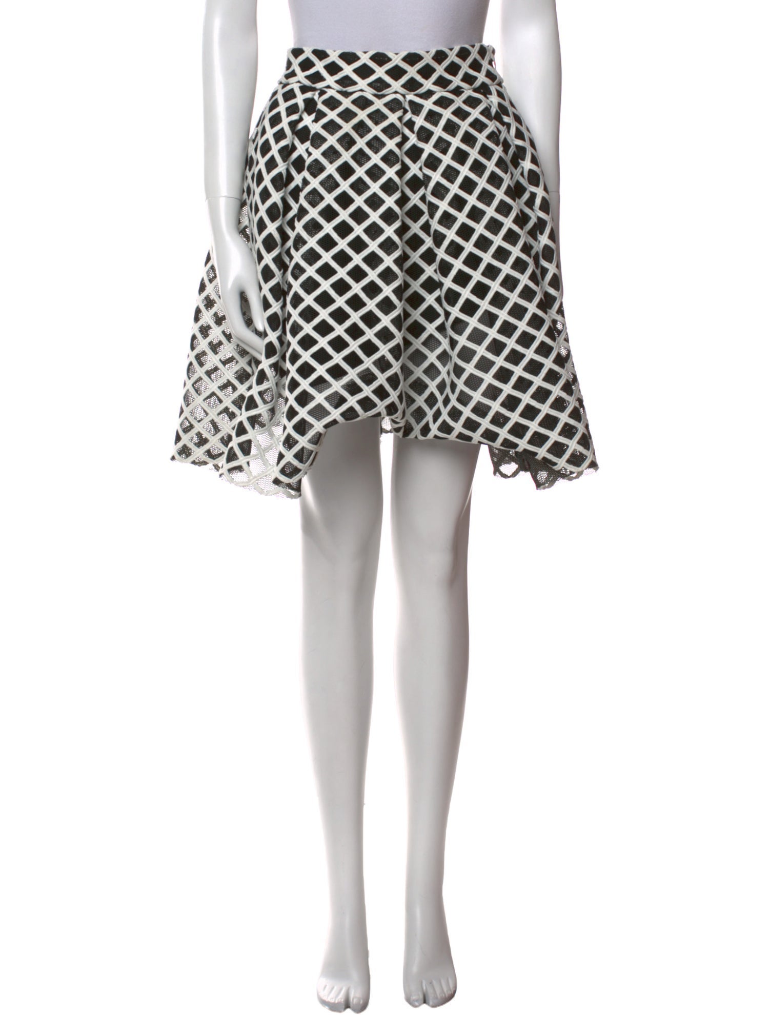 Maje Plaid Print Mini Skirt
