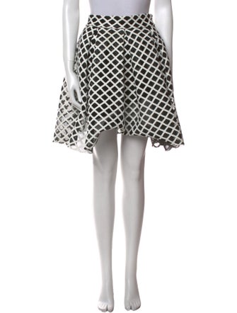 Maje Plaid Print Mini Skirt