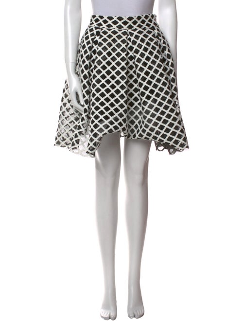 Maje Plaid Print Mini Skirt