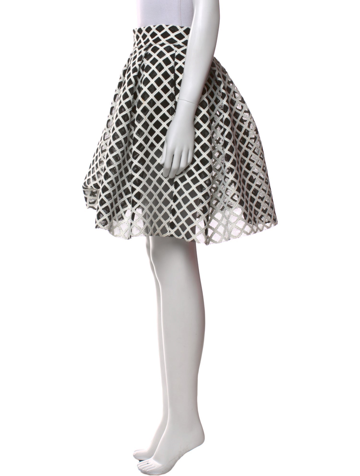 Maje Plaid Print Mini Skirt