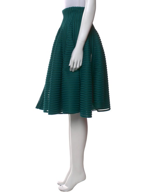 Maje Mesh Accents Knee-Length Skirt