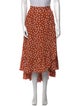 Maje Polka Dot Print Midi Length Skirt
