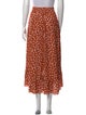 Maje Polka Dot Print Midi Length Skirt