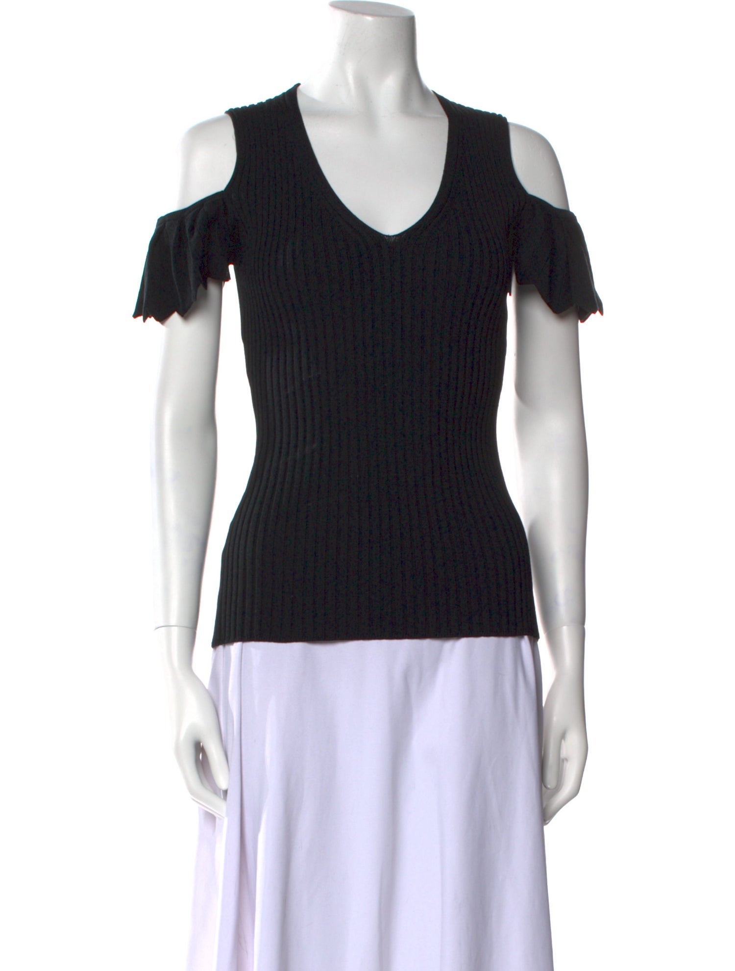 Maje V-Neck Short Sleeve T-Shirt