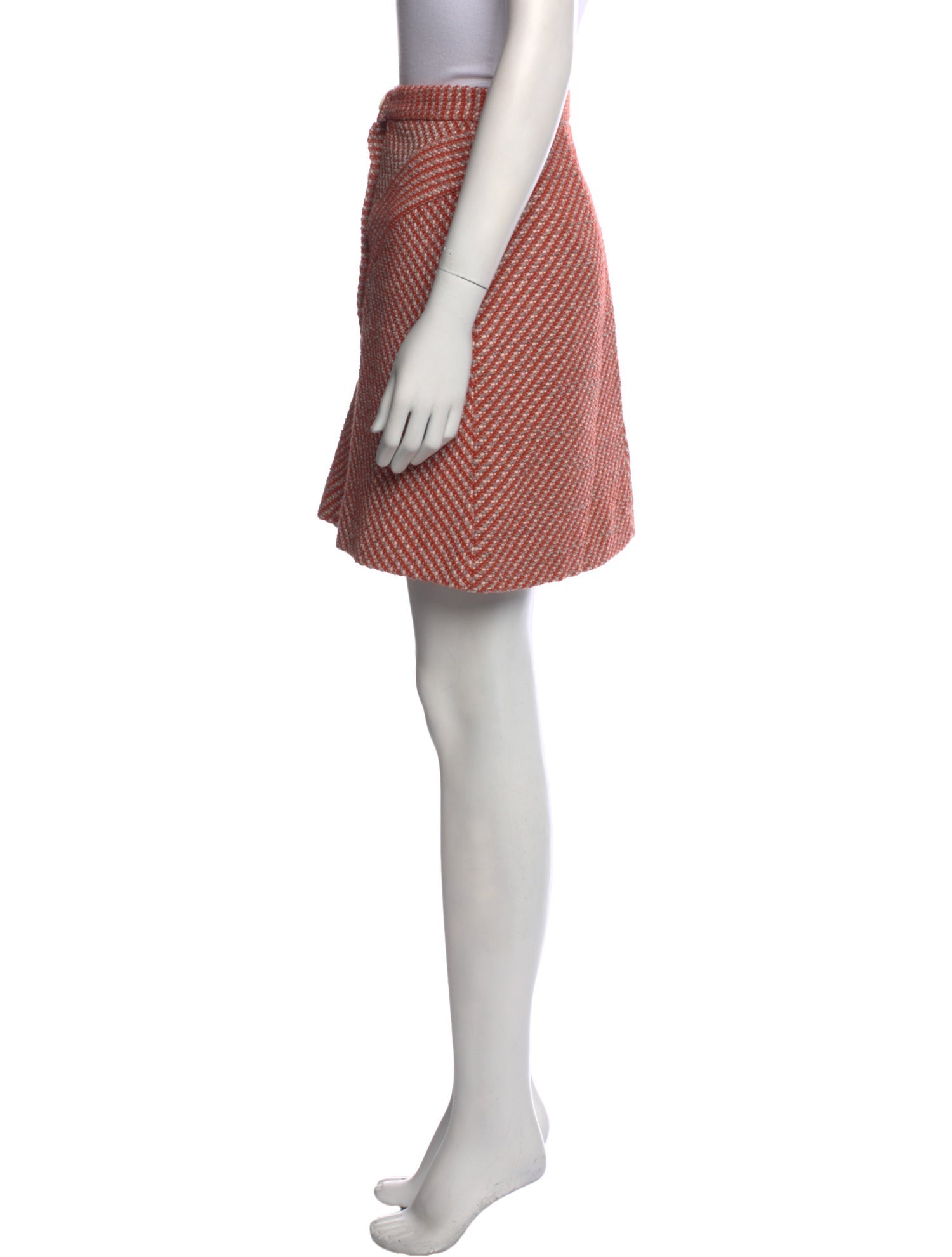 Maje Striped Mini Skirt