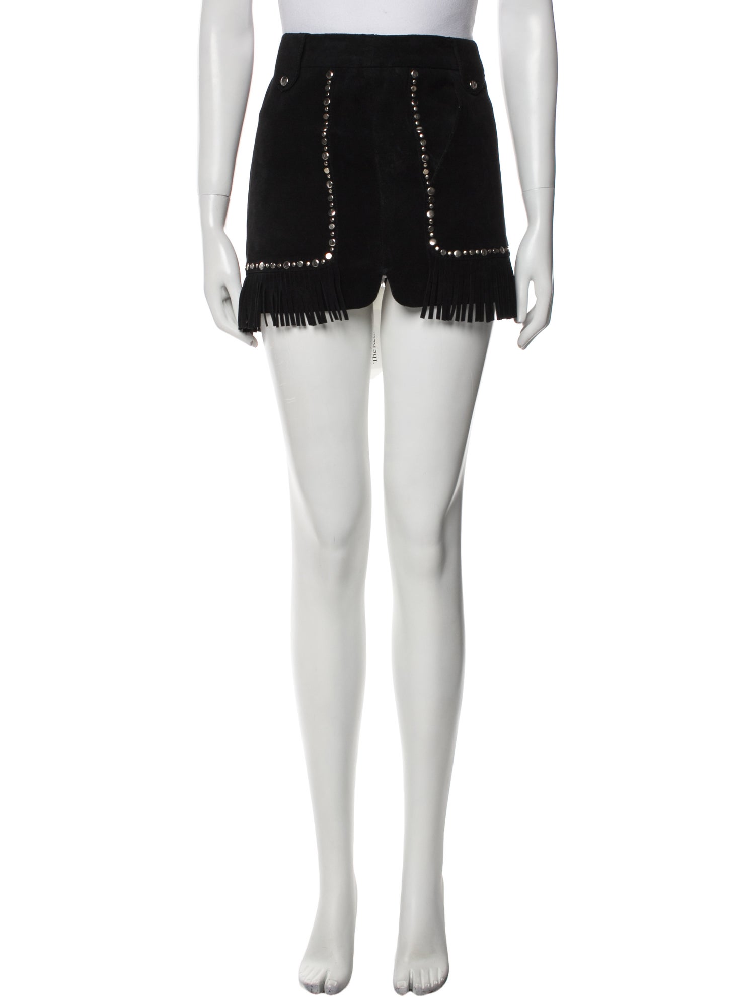 Maje Leather Mini Skirt