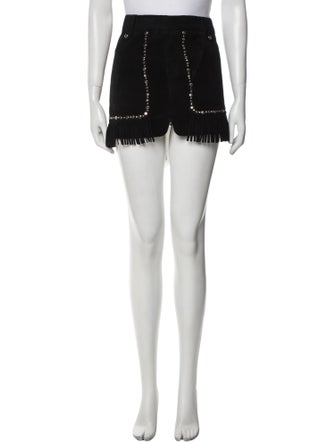 Maje Leather Mini Skirt