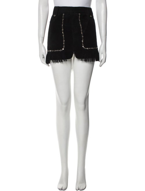 Maje Leather Mini Skirt