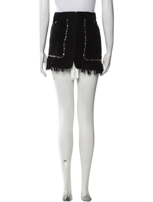 Maje Leather Mini Skirt