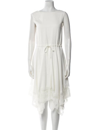 Maje Bateau Neckline Knee-Length Dress