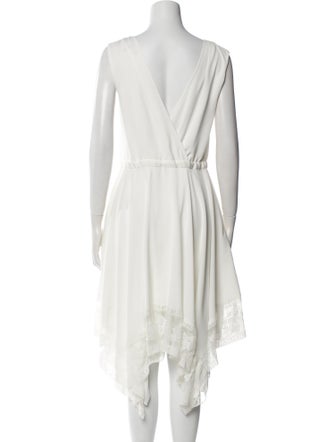 Maje Bateau Neckline Knee-Length Dress