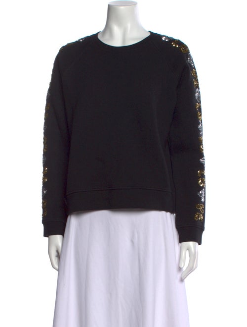 Maje Crew Neck Long Sleeve Sweatshirt