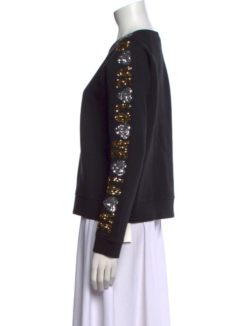 Maje Crew Neck Long Sleeve Sweatshirt