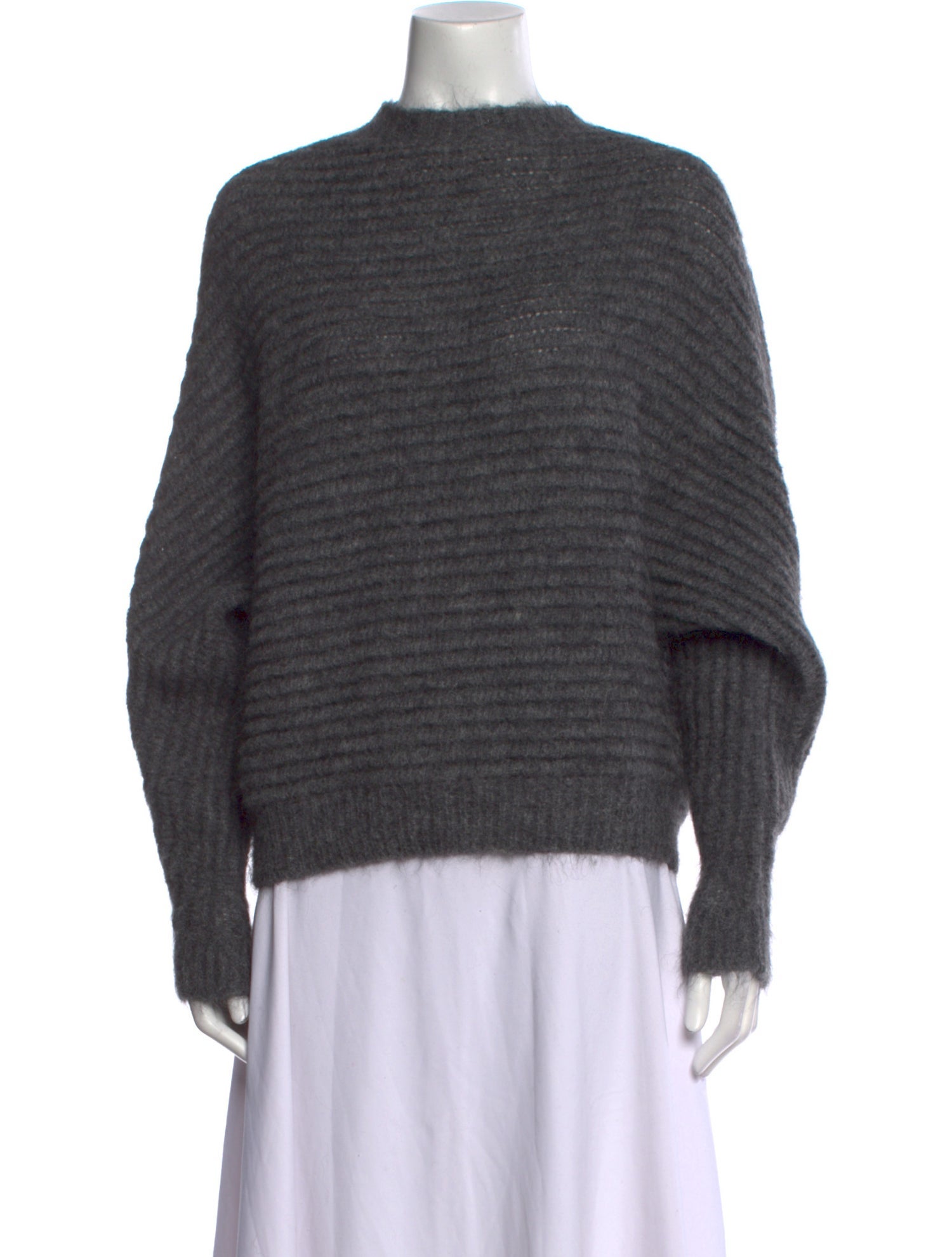 Maje Nylon Mock Neck Sweater