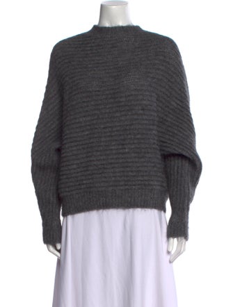 Maje Nylon Mock Neck Sweater