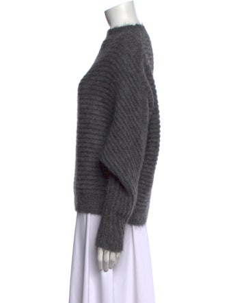 Maje Nylon Mock Neck Sweater