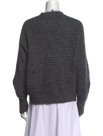 Maje Nylon Mock Neck Sweater