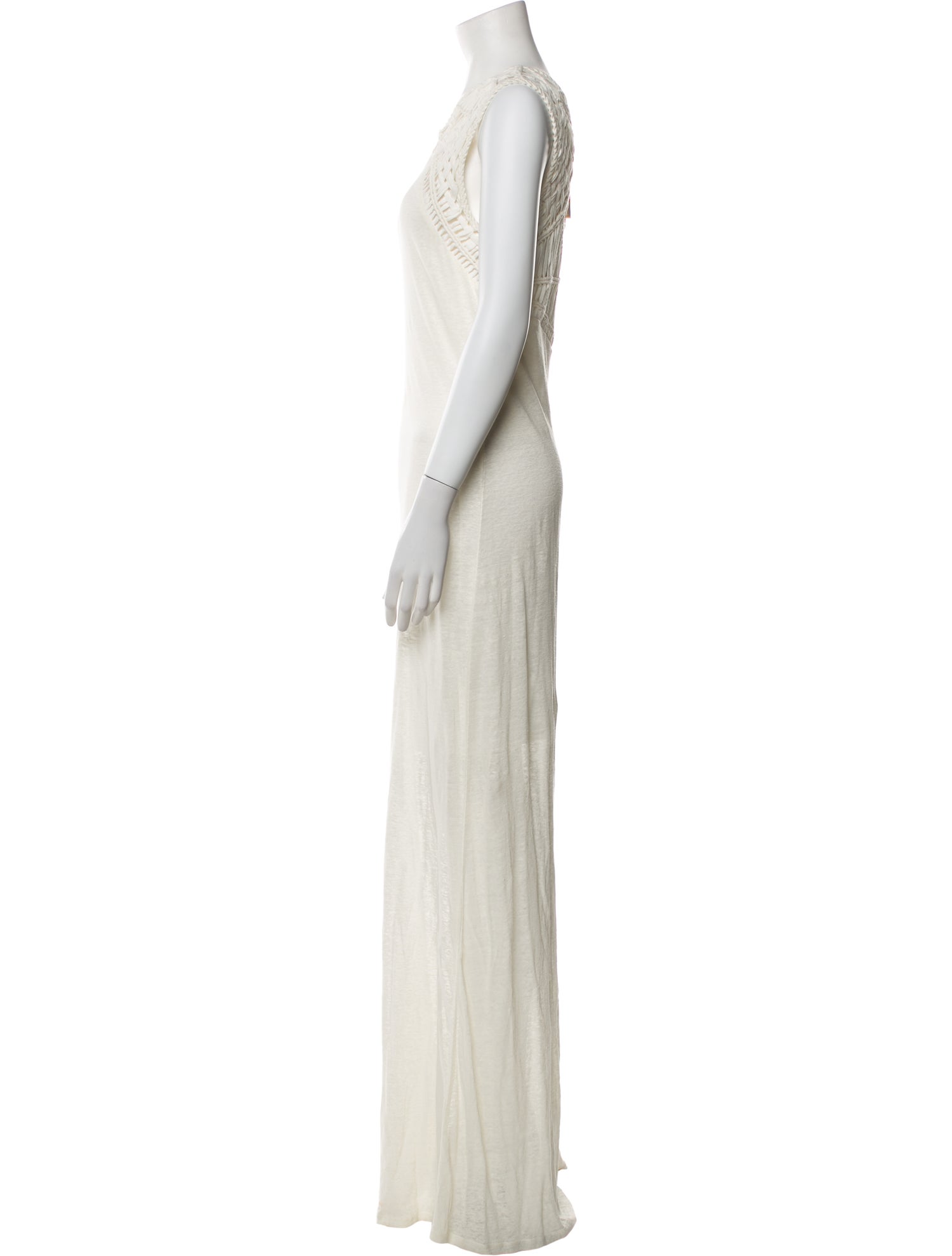 Maje Linen Long Dress