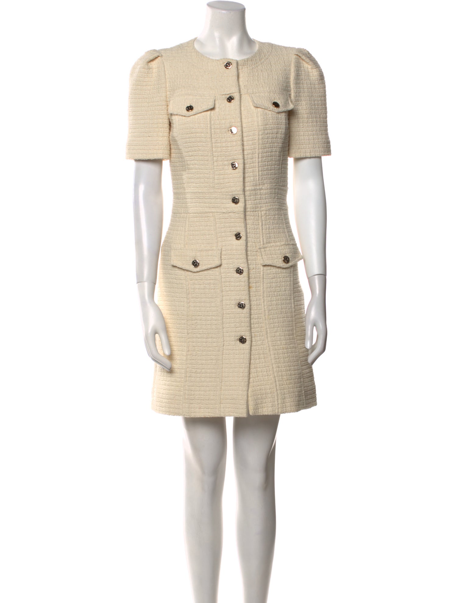 Maje Crew Neck Mini Dress