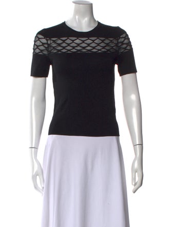 Maje Crew Neck Short Sleeve Top